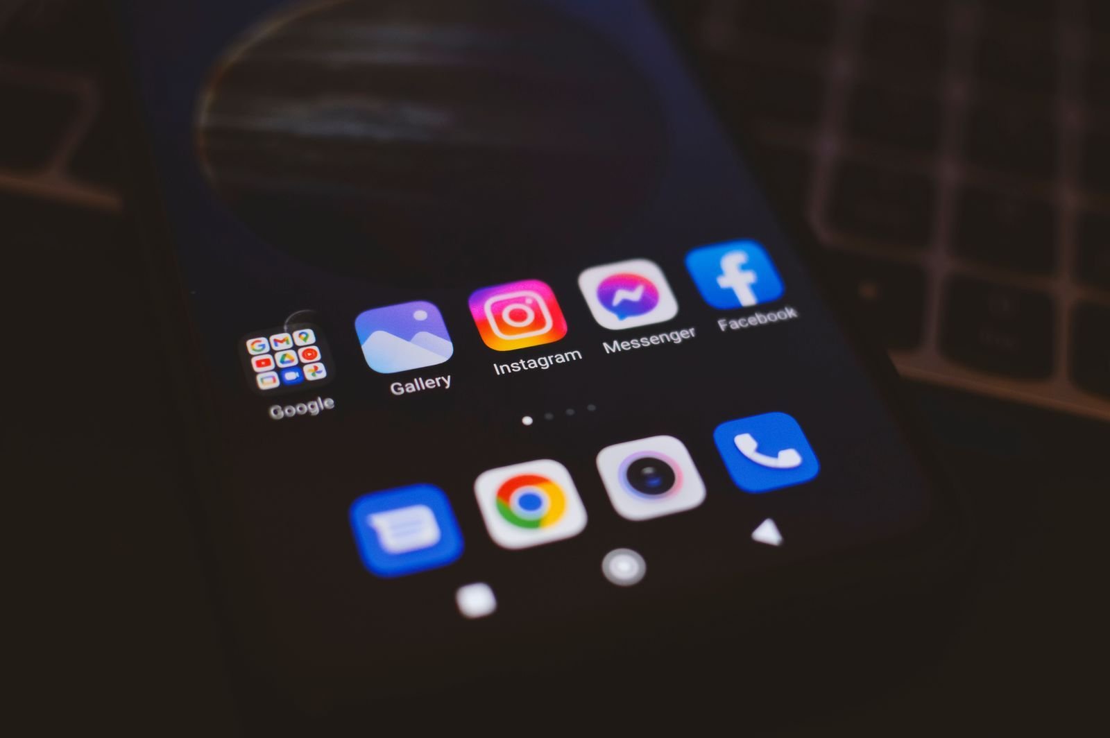 Mobile application interfaces on a smartphone